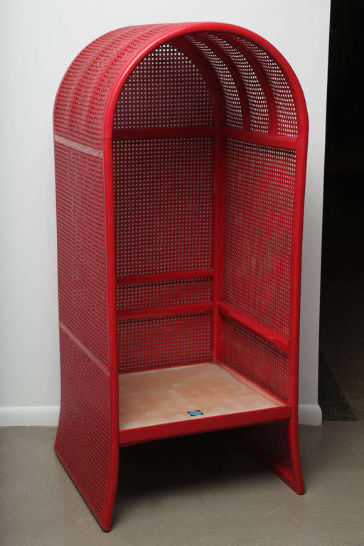 American Caned Throne Chair, by Drexel, circa 1950